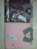 Camisa Polo Lacoste Rosa/Gola Listrada